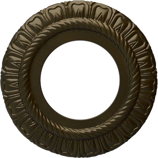 Ekena Millwork Claremont Ceiling Medallion (Fits Canopies up to 5 5/8"), 9"OD x 4 1/2"ID x 1/2"P, Green Gold CM09CLGGS - main